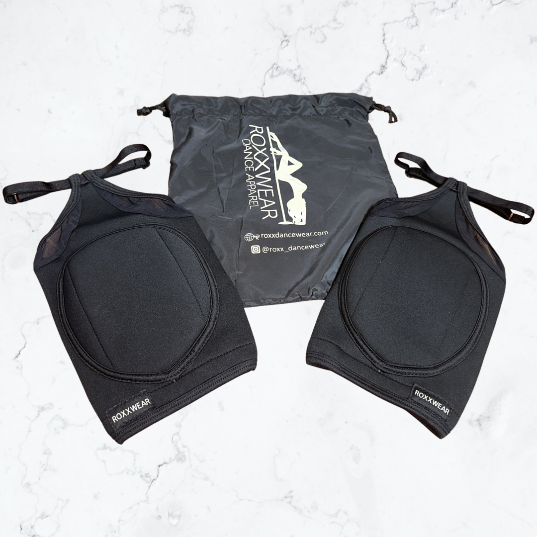 Black Knee Pads With Carrying Bag