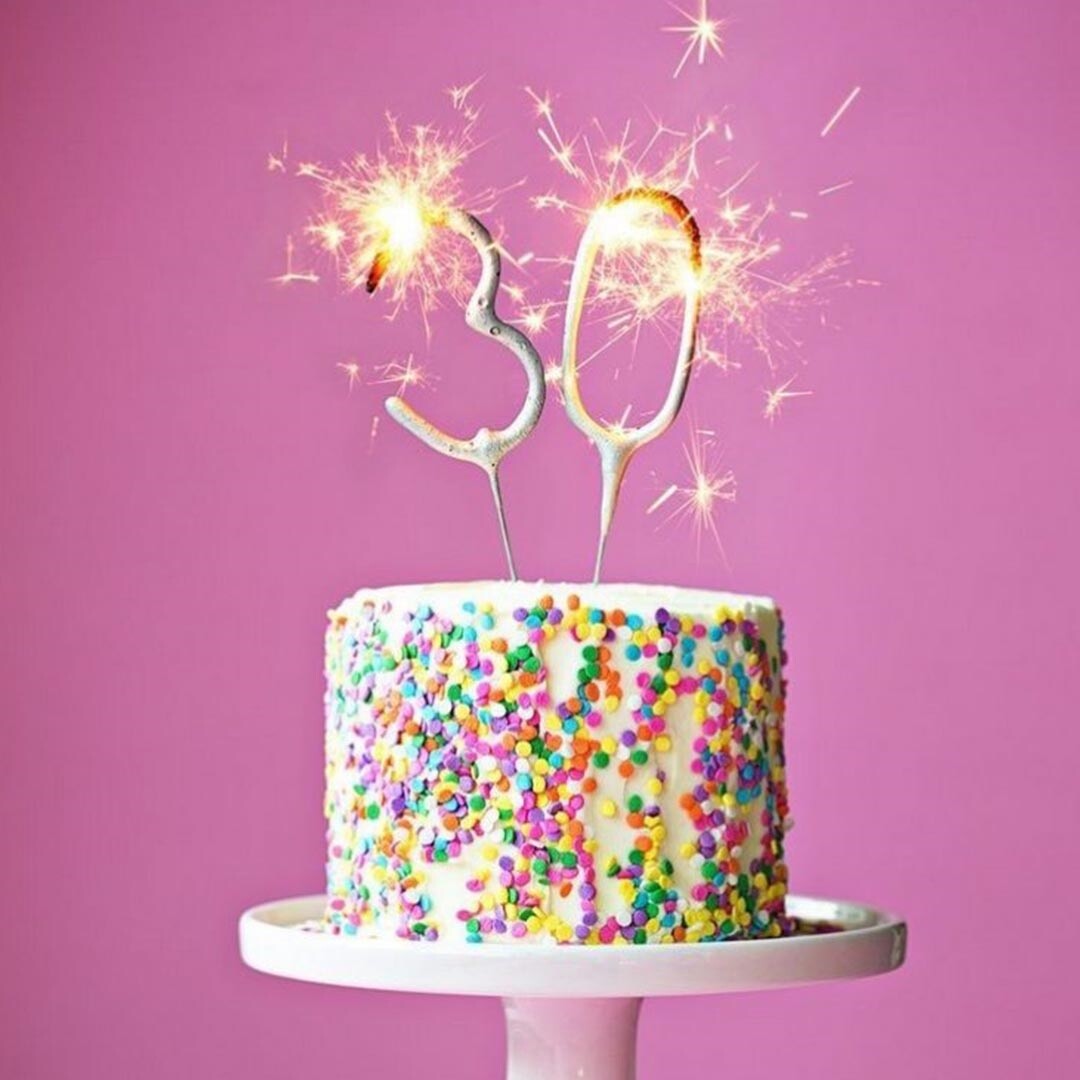 Sparkler Number Candle
