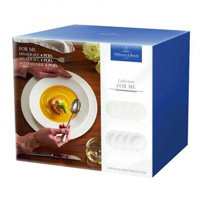 Villeroy &amp; Boch For Me White Dining Set 4 Persons 8 pieces