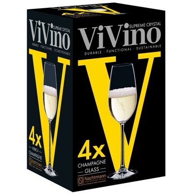 Nachtmann ViVino Champagne glass set 4pieces h217mm 260ml