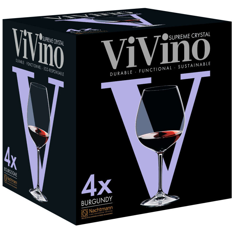 Nachtmann ViVino Burgundy glass set 4pieces h215mm 700ml