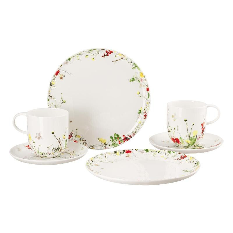 Rosenthal Brillance Fleurs Sauvages Breakfast Set for 2 Persons 6 pieces