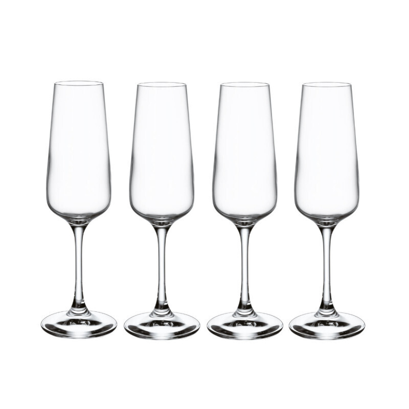 Villeroy &amp; Boch Ovid Crystal Glass Sparkling Wine Glass Set 4 pieces