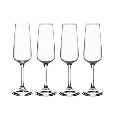 Villeroy &amp; Boch Ovid Crystal Glass Sparkling Wine Glass Set 4 pieces