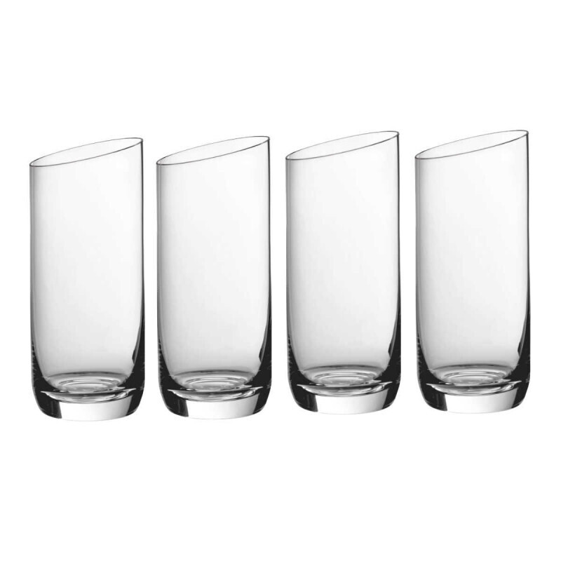 Villeroy &amp; Boch NewMoon Long Drinking Mug Glass Set 4 pieces