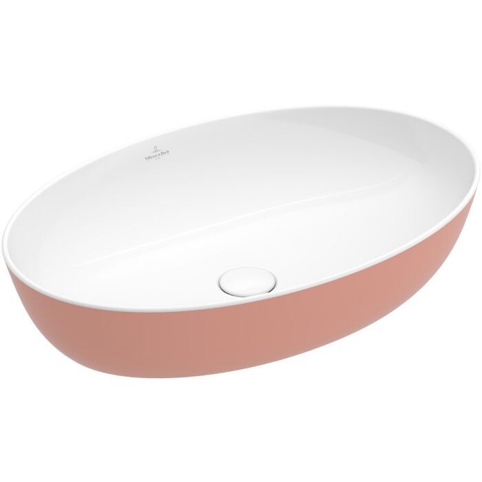 Villeroy &amp; Boch Artis Surface-mounted washbasin  610 x 410 x 130 mm  Powder  without overflow  unpo…