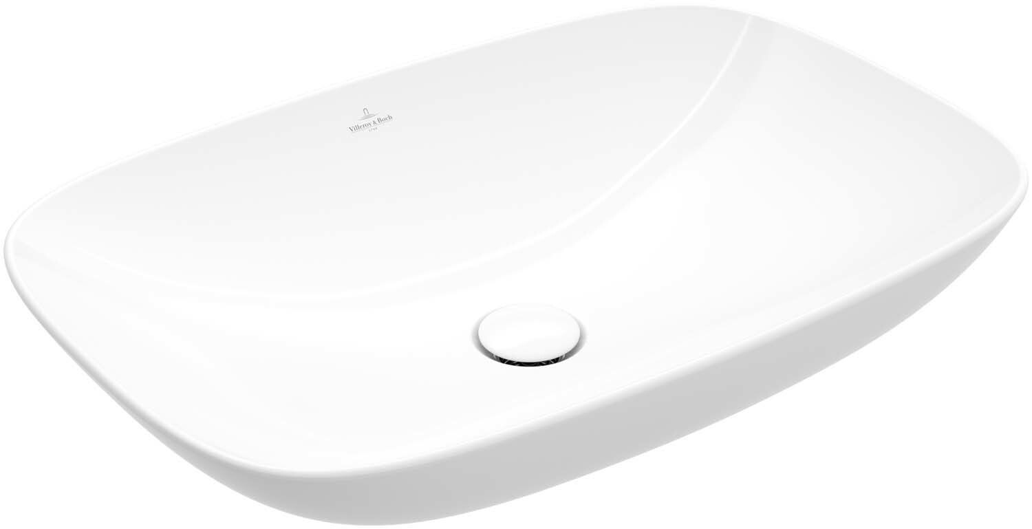 Villeroy &amp; Boch Loop &amp; Friends Surface-mounted washbasin  620 x 420 x 120 mm  White Alpin  with ove…