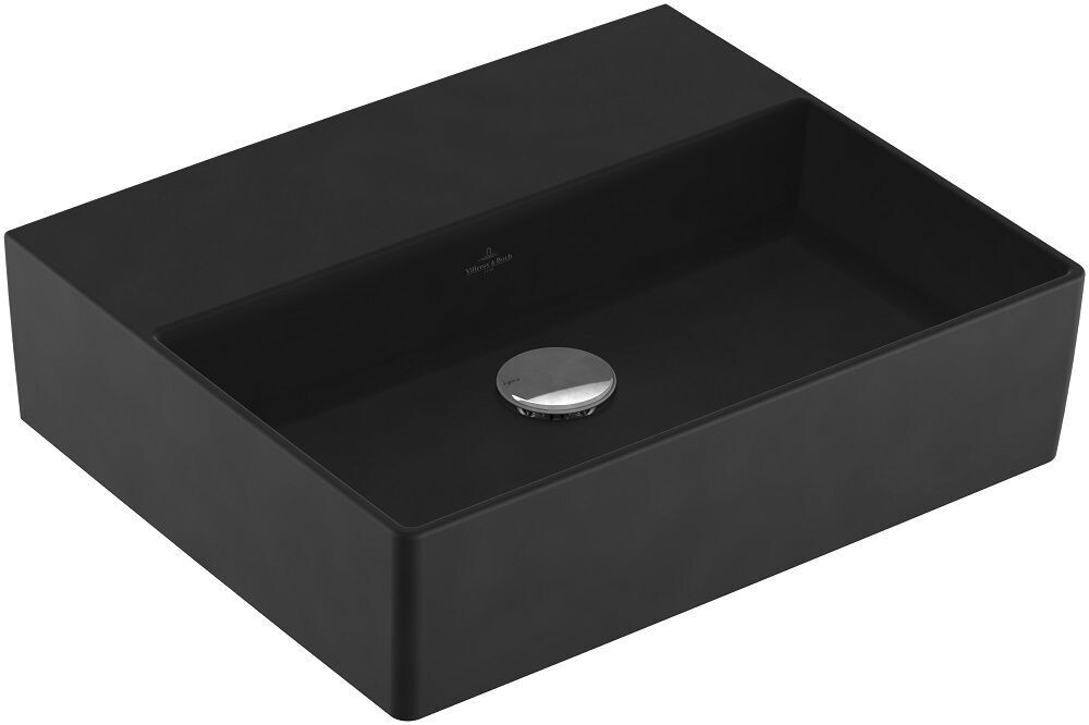 Villeroy &amp; Boch Memento 2.0 Washbasins  500 x 420 x 140 mm  Ebony CeramicPlus  without overflow