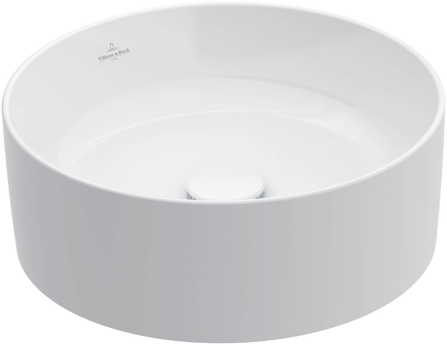 Villeroy &amp; Boch Collaro Surface-mounted washbasin  400 x 400 x 145 mm  White Alpin CeramicPlus  wit…