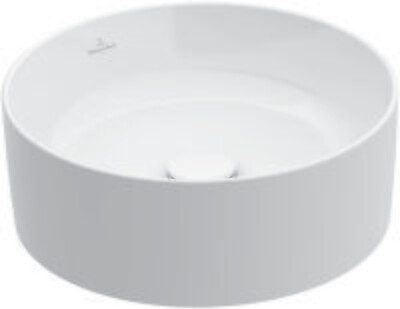 Villeroy &amp; Boch Collaro Surface-mounted washbasin  400 x 400 x 145 mm  White Alpin CeramicPlus  wit…