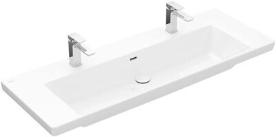Villeroy &amp; Boch Subway 3.0 Vanity washbasin  1300 x 475 x 170 mm  White Alpin  with overflow