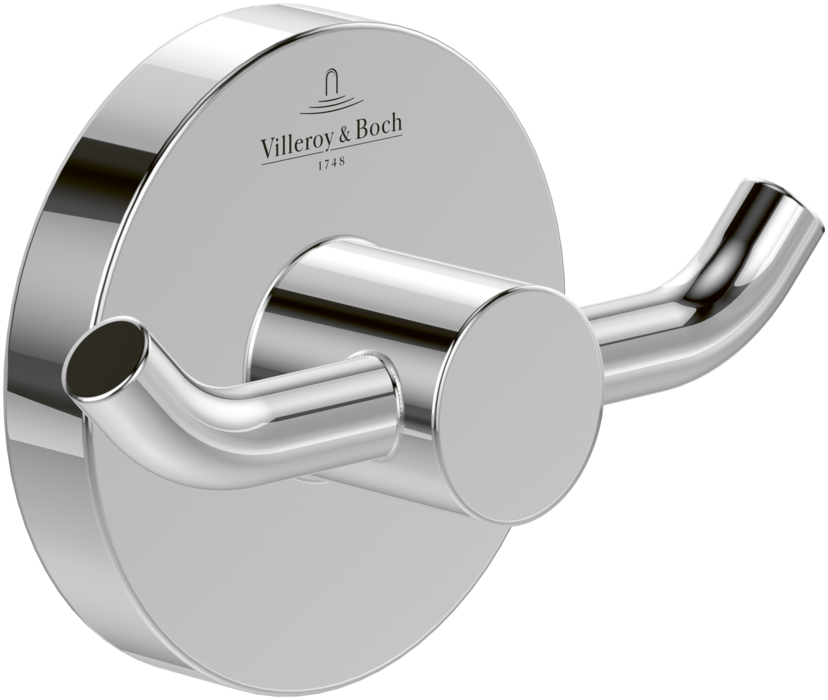 Villeroy &amp; Boch Elements - Tender Double robe hook  76 x 32 x 54 mm  Chrome