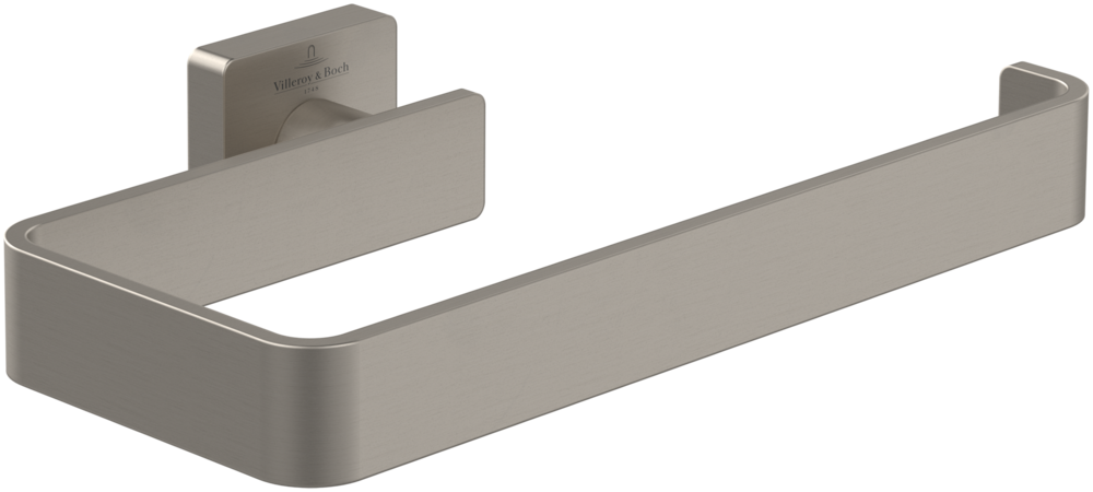 Villeroy &amp; Boch Elements - Striking Towel rail  209 x 115 x 45 mm  Brushed Nickel Matt