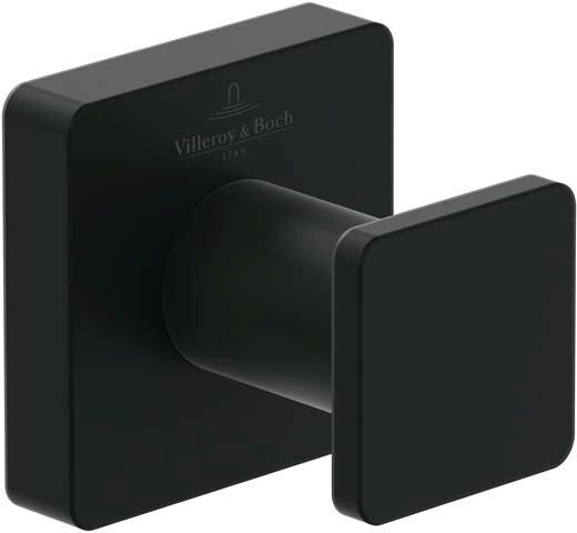Villeroy &amp; Boch Elements - Striking Towel hook  45 x 44 x 45 mm  Matt Black