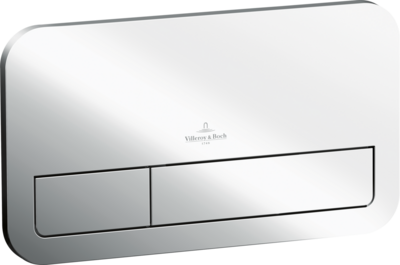 Villeroy &amp; Boch ViConnect installation systems Toilet flush plate 200S  Dual flush  Chrome