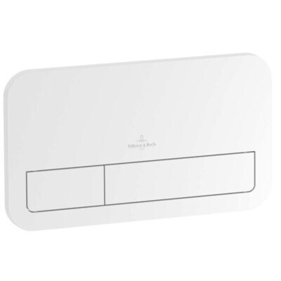 Villeroy &amp; Boch ViConnect installation systems Toilet flush plate 200S  Dual flush  White