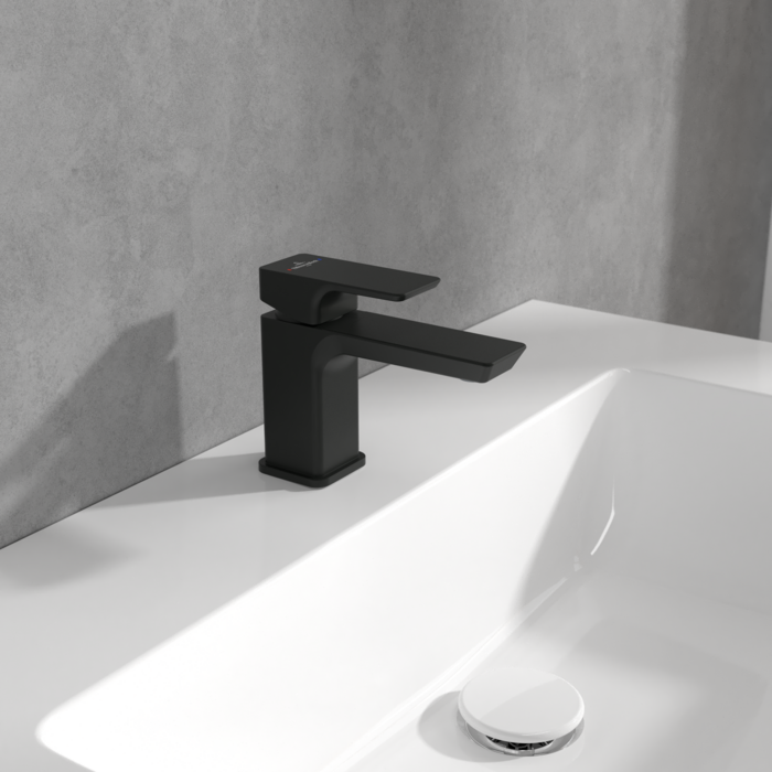 Villeroy &amp; Boch Subway 3.0 Single-lever basin mixer without waste  Matt Black