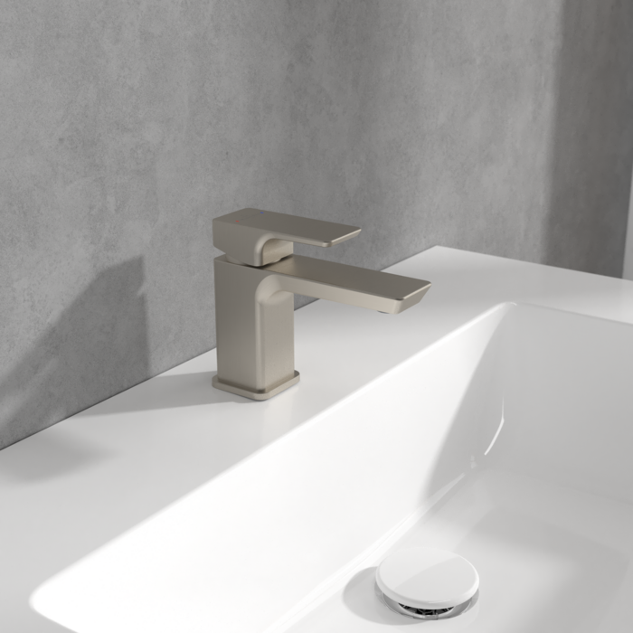 Villeroy &amp; Boch Subway 3.0 Single-lever basin mixer without waste  Brushed Nickel Matt