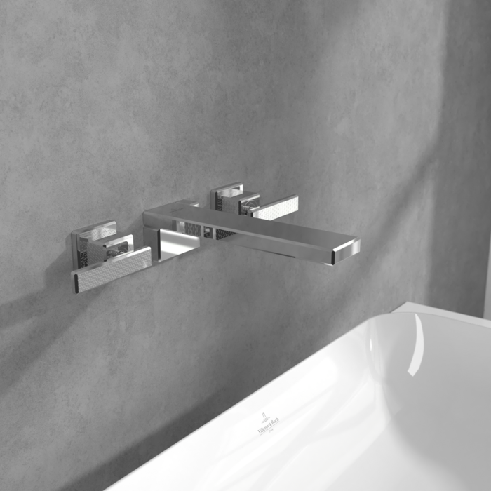 Villeroy &amp; Boch Mettlach Three-hole basin mixer without waste  Chrome