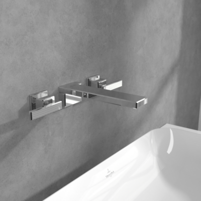 Villeroy &amp; Boch Mettlach Three-hole basin mixer without waste  Chrome