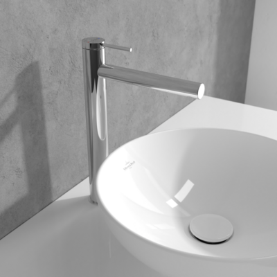 Villeroy &amp; Boch Loop &amp; Friends Tall single-lever basin mixer without waste  Chrome