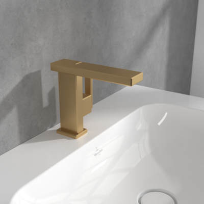 Villeroy &amp; Boch Mettlach Single-lever basin mixer without waste  Brushed Gold