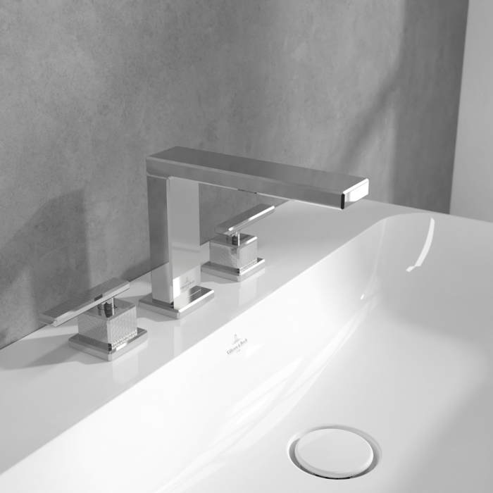 Villeroy &amp; Boch Mettlach Three-hole basin mixer without waste  Chrome