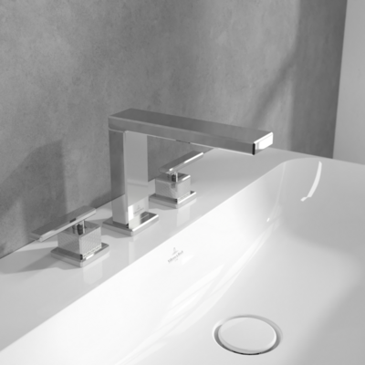 Villeroy &amp; Boch Mettlach Three-hole basin mixer without waste  Chrome