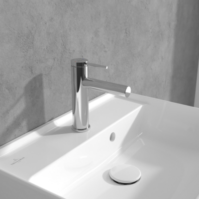 Villeroy &amp; Boch Loop &amp; Friends Single-lever basin mixer with draw bar outlet fitting  Chrome
