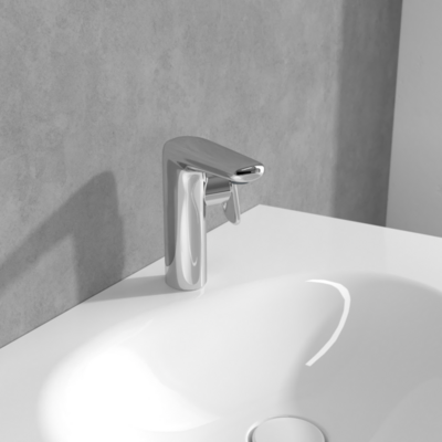 Villeroy &amp; Boch Antao Single-lever basin mixer with push-open waste  Chrome