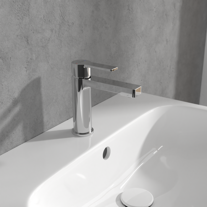 Villeroy &amp; Boch Architectura Single-lever basin mixer with draw bar outlet fitting  Chrome