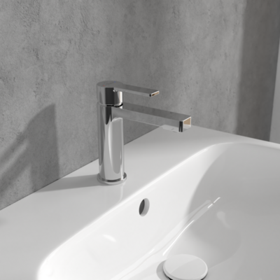 Villeroy &amp; Boch Architectura Single-lever basin mixer with draw bar outlet fitting  Chrome