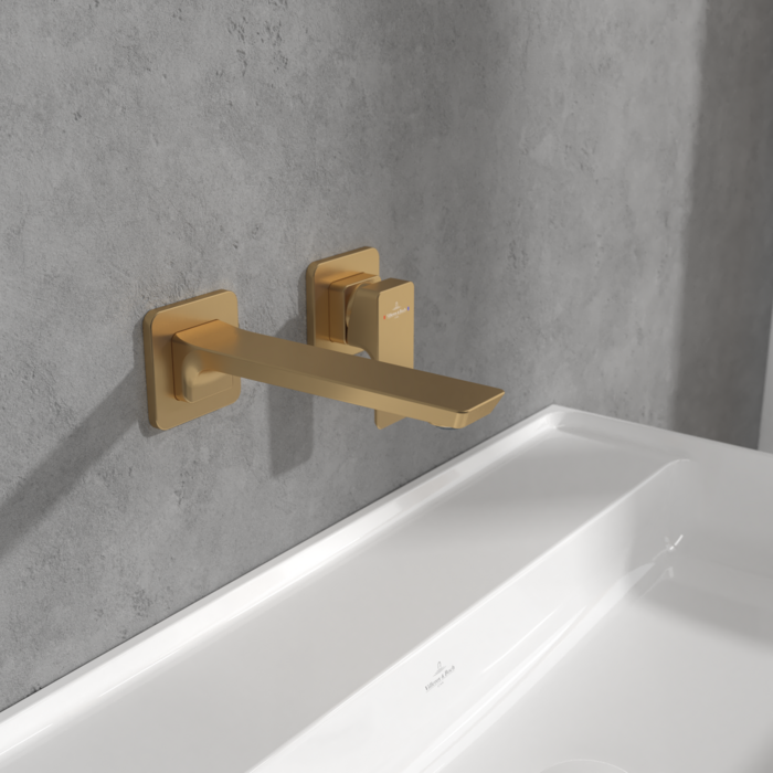 Villeroy &amp; Boch Subway 3.0 Single-lever basin mixer without waste  Brushed Gold