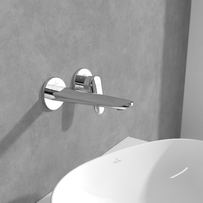 Villeroy &amp; Boch Antao Two-hole single-lever basin mixer without waste  Chrome