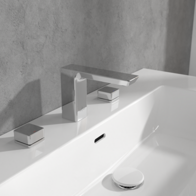 Villeroy &amp; Boch Subway 3.0 Three-hole basin mixer without waste  Chrome