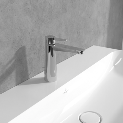 Villeroy &amp; Boch Conum Single-lever basin mixer with draw bar outlet fitting  Chrome