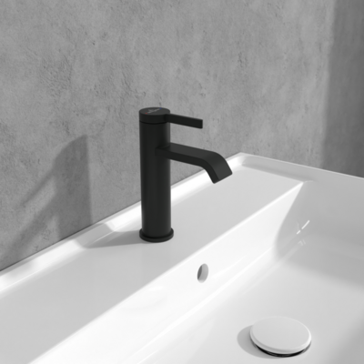 Villeroy &amp; Boch Dawn Single-lever basin mixer without waste  Matt Black