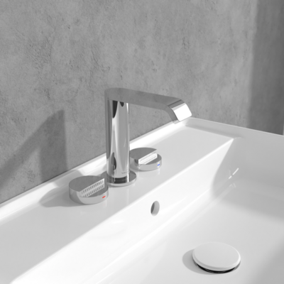 Villeroy &amp; Boch Dawn Three-hole basin mixer without waste  Chrome