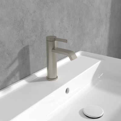Villeroy &amp; Boch Dawn Single-lever basin mixer without waste  Brushed Nickel Matt