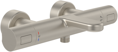 Villeroy &amp; Boch Universal Taps &amp; Fittings Bath thermostat for Bathtub Round  Brushed Nickel Matt