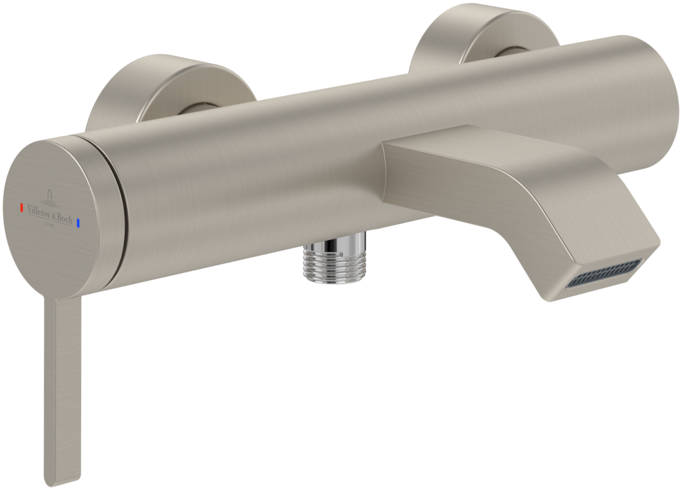 Villeroy &amp; Boch Dawn Single-lever bath &amp; shower mixer  Brushed Nickel Matt