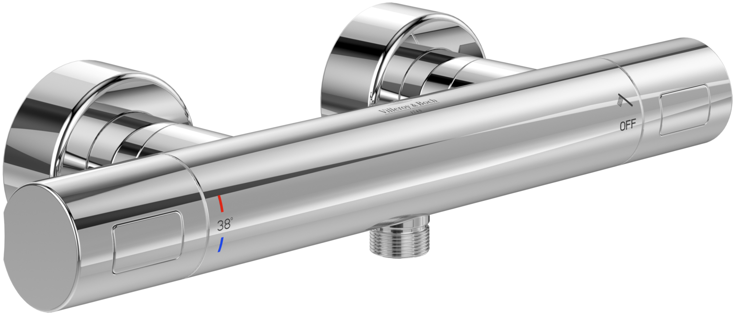 Villeroy &amp; Boch Universal Taps &amp; Fittings Shower thermostat for Shower Round  Chrome