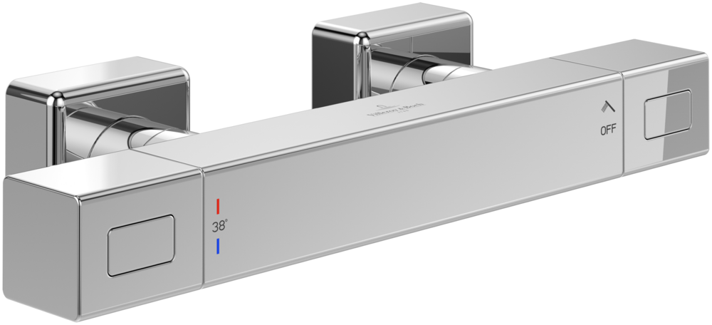 Villeroy &amp; Boch Universal Taps &amp; Fittings Shower thermostat for Shower Angular  Chrome