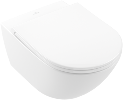 Villeroy &amp; Boch Universo TwistFlush Combi-Pack  wall-mounted  with TwistFlush  White Alpin CeramicP…