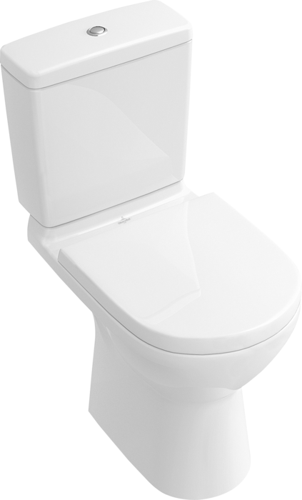 Villeroy &amp; Boch O.novo Washdown toilet for close-coupled WC-suite  rimless  floor-standing  White A…