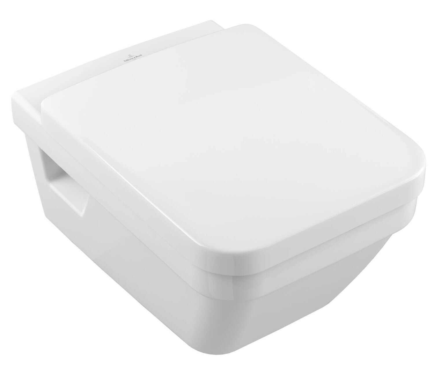 Villeroy &amp; Boch Architectura Washdown toilet  rimless  wall-mounted  with AntiBac  White Alpin Anti…