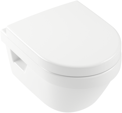 Villeroy &amp; Boch Architectura Washdown toilet Compact  rimless  wall-mounted  with AntiBac  White Al…