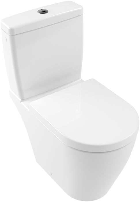 Villeroy &amp; Boch Avento Washdown toilet for close-coupled WC-suite  rimless  floor-standing  White A…