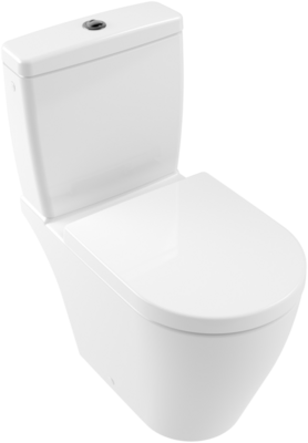 Villeroy &amp; Boch Avento Washdown toilet for close-coupled WC-suite  rimless  floor-standing  White A…