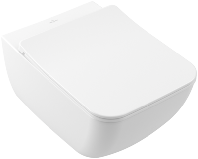 Villeroy &amp; Boch Venticello Washdown toilet  rimless  wall-mounted  Stone White CeramicPlus (4611R0R…